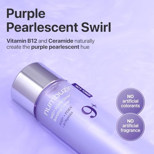 numbuzin No.9 Glow Essence Toner mit NAD+ & PDRN – Feuchtigkeitsspendende Anti-Aging Pflege für straffere, glatte Haut | Korean Skincare | 150 ml (5.07 fl. oz.)
