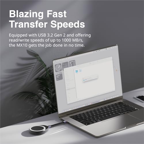 Image of Silicon Power 2TB Built-in Magnetic Portable SSD MX10 Gen 2 USB-C (Black)