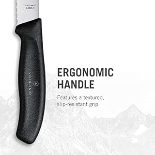 Victorinox Swiss Classic, set coltelli da cucina (5 pezzi) in confezione regalo, con lame in acciaio inox, nero