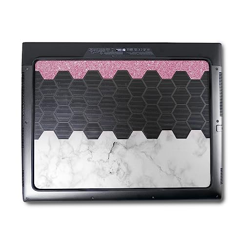Image of MightySkins Skin Compatible with Alienware M18 R1 (2023) Full Wrap Kit - Marble Glitz | Protective, Durable, and Unique Vinyl Decal wrap Cover | Easy to Apply & Change Styles | Made in The USA