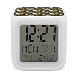Matériau respectueux de l'environnement : fabriquée à partir de plastique respectueux de l'environnement, cette horloge LED blanche à imprimé perroquets et fleurs est sans danger pour un usage quotidien et ajoute une touche moderne à votre décoration de chambre. La construction est légère et facile à entretenir, s'adapte parfaitement à d'autres objets de chambre et à la décoration de chambre kawaii