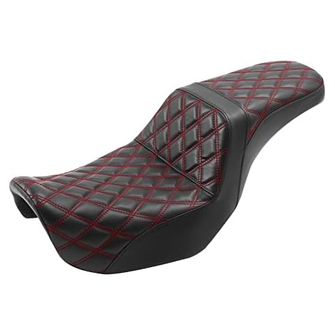 TCMT Rider Driver & Passenger Seat Fit For Dyna Super Glide Street Bob Wide Glide Fat Bob Low Rider Switchback 2006-2017 Cover