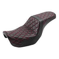 Sedile Per Harley Dyna 2006-2017 - Conducente E Passeggero, Cuciture Nere, Aftermarket - Foto 2