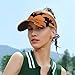 Bat Pattern Print Fashion Adult Sunscreen Visor Cap,Empty Top Caps for Beach Pool Golf Tennis Unisex ﻿ Black