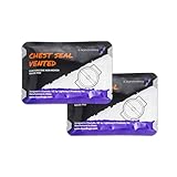 Lightning X CSV6 Vented Chest Seal for Open Chest Wounds | Occlusive Dressing with Hydrogel Adhesive | Trauma First Aid, IFAK & Emergency Medical Kits | Stops Pneumothorax, Gunshot & Stab Injuries