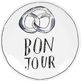 Design sobre et graphique, parfait pour les amateurs de vaisselle contemporaine avec une touche d’humour. À associer avec les autres pièces de la collection Blond en Noir pour une table coordonnée.