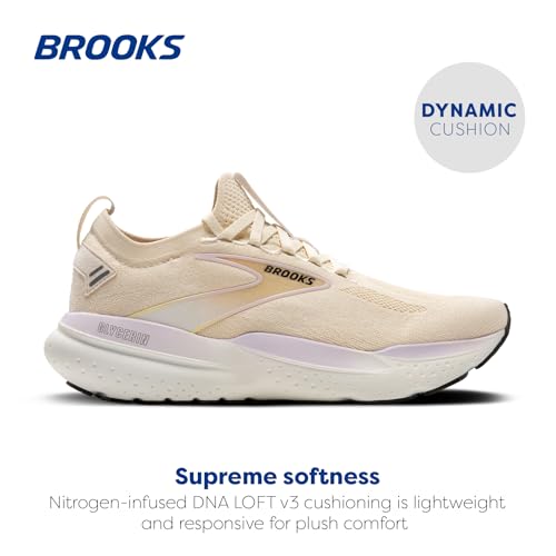 Brooks Brooks Women’s Glycerin Stealthfit 21 Neutral Running Shoe - Coconut/Lavender/Cream - 7.5 Medium