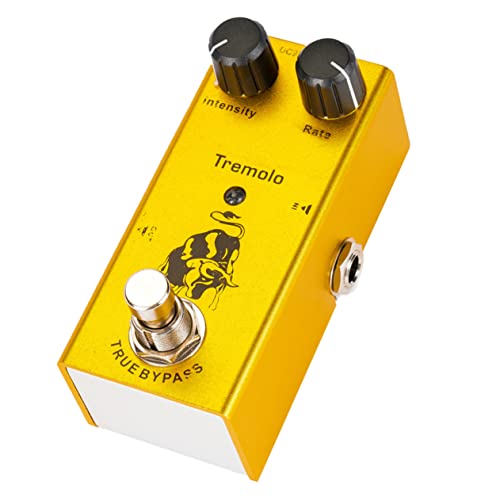 Pédale trémolo guitare true bypass Mikinona effet simulation de volume