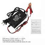 12V Automatic Lead Acid Battery Charger, 1.2A Smart Fast Trickle Fully Automatic Battery Charger Maintainer for Car…