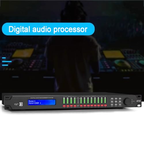 Processore audio digitale con equalizzatore, mixer, processore effetti e ritardatore per configurazione audio professionale, configurabile su PC