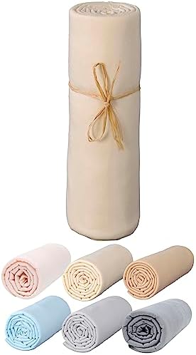 P'tit Basile Drap Housse 60x120 cm - Jersey peigné 100% Coton Bio...