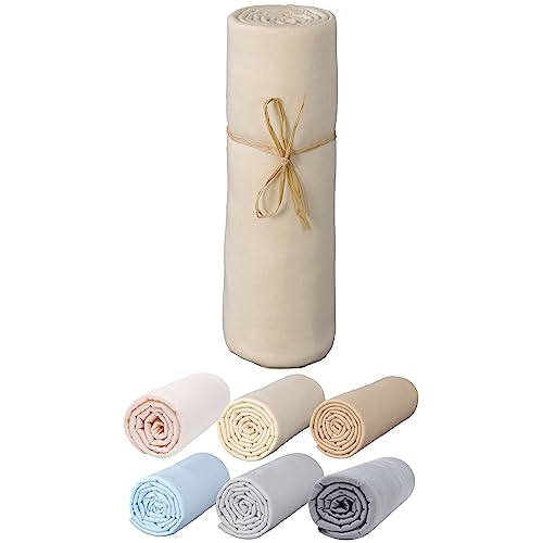 P'tit Basile Drap Housse 60x120 cm - Jersey peigné 100% Coton Bio...