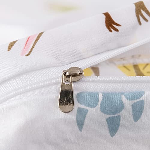 Qjmiaofang Dinosaur Bedding Twin Size For Kids Cartoon Dinosaur Duvet Cover Set Reversible Dinosaur Printed Bed Set For Boys Girls Colorful Dinosaur Quilt Cover With 2 Pillowcases (No Comforter) #TOP3