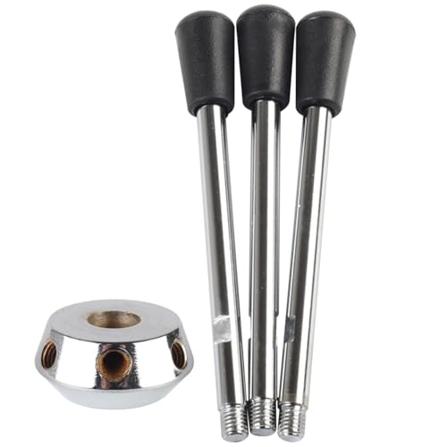 Accessoires pour perceuse à colonne, poignée de perceuse à colonne 3 pièces poignée de remplacement M 12 avec base 1 pièce pièces et accessoires robustes et durables