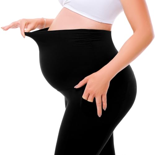 Save $4 on Walifrey Maternity Flared Leggings with Pocket - Image 5