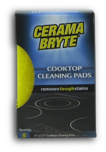 Cerama Bryte Delicate, Light Duty For Cooktop Cleaning Pad 4 in. L 5 pk