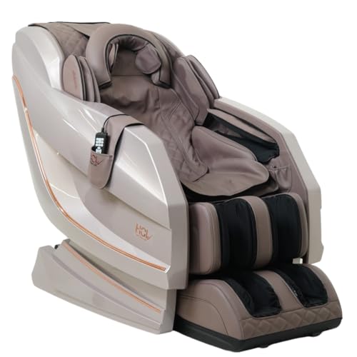 Image of HCI eRelaxic Advanced Massage Chair with Zero Gravity, Full Body Stretch, Heat Therapy, & Longest 145 cm SL Massage Track. (Pink- Brown -Advanced)