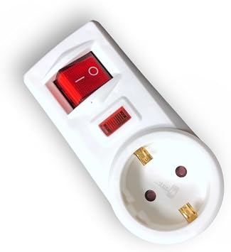 Tek-İş Anahtarlı Akım Korumalı Fiş Priz – Topraklı, Açma Kapama Anahtarlı, Elektrik Koruma Özellikli Priz