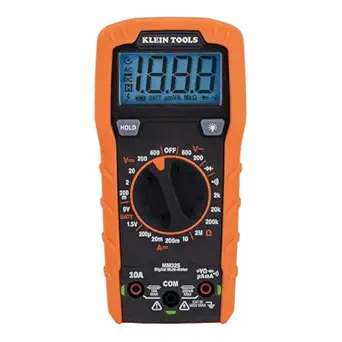 Klein Tools MM325 Multimeter, Digital Manual-Ranging 600V AC/DC Voltage Tester