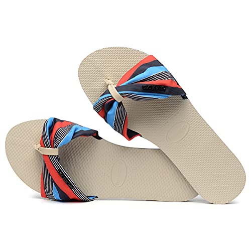 Rasteira You Saint Tropez, Havaianas, Feminino, Bege Palha/Marinho, 37/38