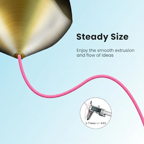 Image of PLA Filament 1.75mm Pink 1KG Perfectly Wound Accuracy + /-0.02mm PLA Basic 3D Printer Filament