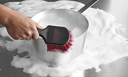 The Fryoilsaver Co. 90048 Small Pot Brush | Long Lasting Heavy Duty Bristles | Perfect For Cleaning Heavy Grime Off Pots & Pans | 8" Inch Long Pot Scrubber Brush #TOP2