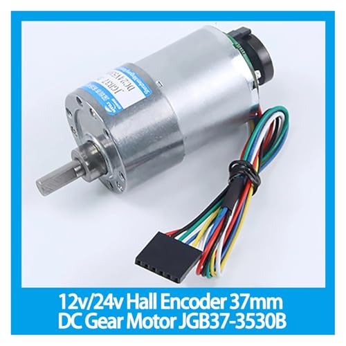 Micro moteur électrique CC 12V 36RPM avec engrenage métallique 37mm