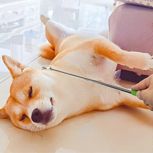 Pacote com 2 coçadores de costas extensíveis portáteis – ferramenta de massagem telescópica de aço i