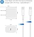 USB C Fast Charger for Apple Apple iPad Pro 13/12.9/11 in 2025-2018,iPad 11th(A16),iPad Air 5th/Mini 7th,iPhone 17/16/15 Series iPad Tablet Fast Charger Block with USB C Charging Cable Cord (6.6Ft)