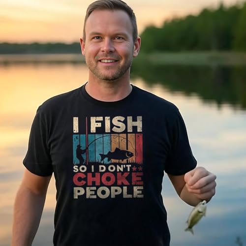 Fishing Humor Tee - Fishing T-Shirt for Men is Comfortable for All-Day Wear - Funny Men's T-Shirts Add Humor to Any Trip3