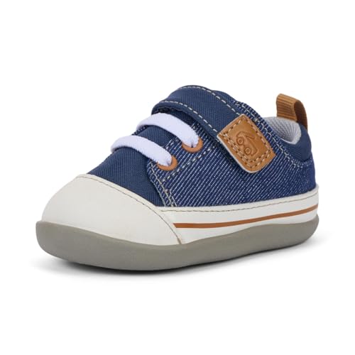 See Kai Run - Stevie Mini First Walker Shoe for Infants, Navy Denim, Infant 5