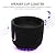 ICEWATER 3-in-1 Smart Water Bottle, Gift for Women & Men, Glows to Remind You to Keep Hydrated, Play Music & Dancing Lights, Vacuum Insulated, Stainless Steel, 18 oz (Black)