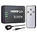 Produktbild eSynic HDMI 2.0 Switch 3 Port HDMI Umschalter Unterstützt 4K @ 60Hz YUV 4: 4: 4 und HDR HDMI Hub 3 In 1 Out mit IR Fernbedienung für Blu-ray One X PS4 Pro TV-Box Laptop Projektor HDTV