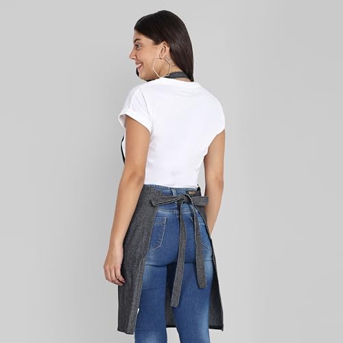 Mellow Buff Chef Aprons, Recycled Cotton Kitchen Apron With An Adjustable Neck With Long Ties thumb #3