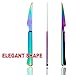 culterman Ultra-Sharp Stainless Steel Cutlery Set,Dinner Knives 6-Piece kitchen Serrated Best Steak Knife (Rainbow)