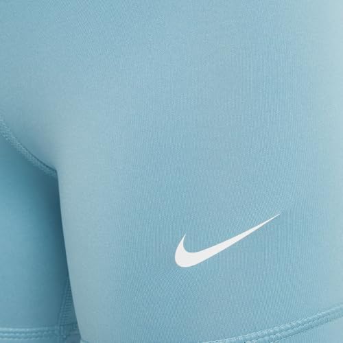 Image of Nike Girls' Pro Shorts (Little Big Kid), Denim Turq /White