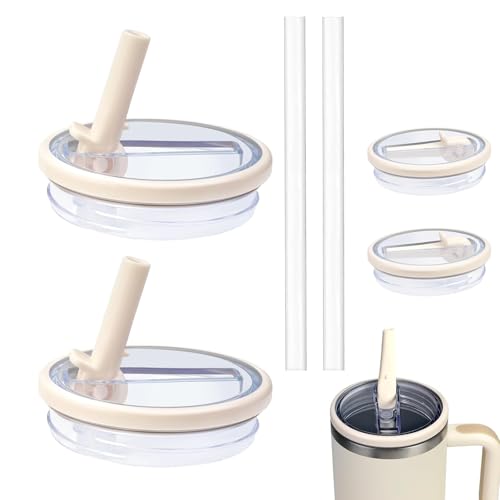 2 Pièces Couvercle De Remplacement Pour Stanley Cup 40 Oz (1.18 L) Avec Paille Et Joint Étanché – Accessoires Parfaits Pour Votre Tumbler Stanley