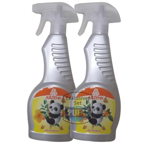 Pufai Bundle – Abzehk Lentegeur - Ambientador textil 500 ml, 2 unidades, para ropa y hogar