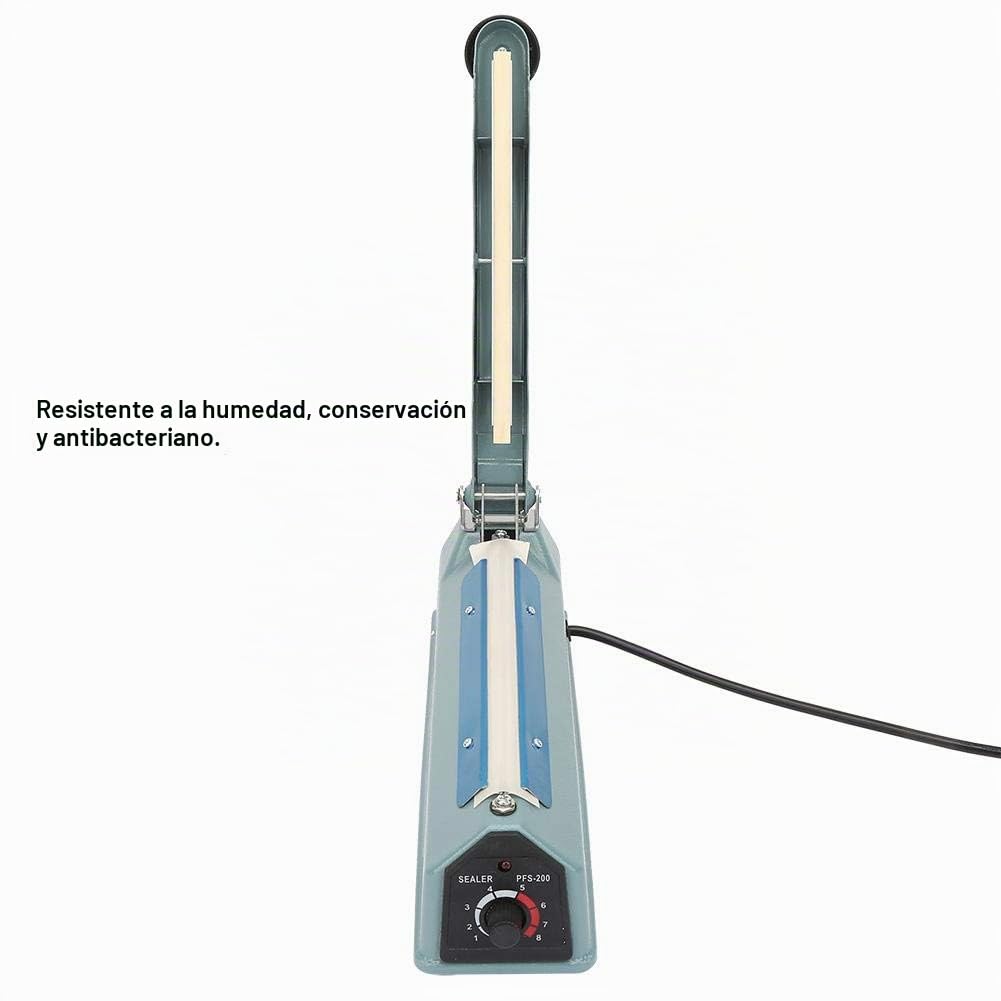 Máquina de sellado manual, Máquina de sellado manual de pulso de termosellado de metal de 8 pulgadas, Kit de herramientas de embalaje de bolsa más cercano EU Plug 220V