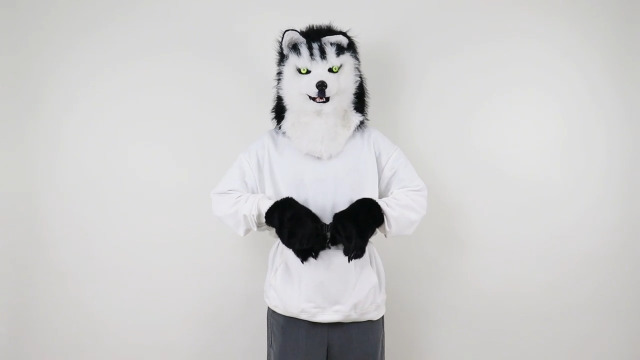 Produktbild von Furry Costume Animal Full Head Dog Mask Fursuit Therian Plush Realistic Masks For Fur Suit