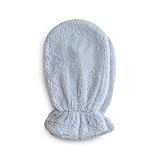 mushie Baby Bath Mitt | Organic Cotton | Pack of 2 (Baby Blue)