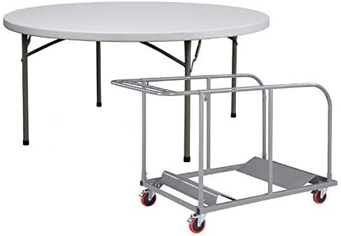 EventStable TitanPRO - Mesa plegable de plástico  Mesa plegable resistente de polietileno para exteriores mesa plegable ligera para bodas cócteles