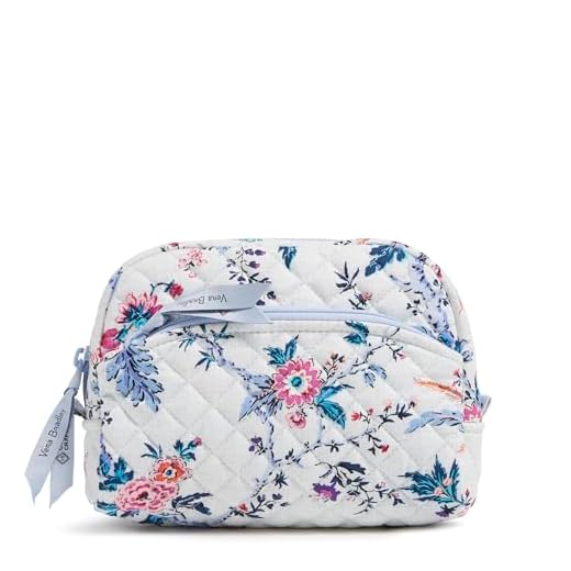 Cotton Medium Cosmetic Makeup Organizer Bag, Magnifique Floral, One Size