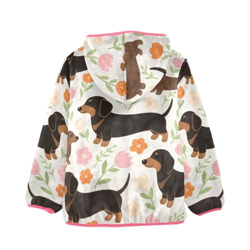 GuoChe Dog and Flowers Baby Boy Sherpa Jacket2