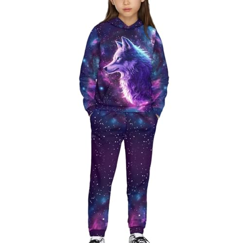 WELLFLYHOM Boy Clothes Long Sleeve Hoodie Sweatsuits Tops and Pants 5-12 T 2Pcs Boys Athletic Kids Pants Set4