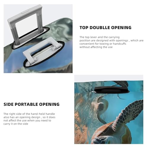 Elastic Travel Luggage Cover for Suitcase Tsa Approved Stretch Scratch-Resistant Suitcase Protector Cover Washable Ocean Cute Sea Turtle Baggage Covers Fits 18-32 Inch Luggage Case4