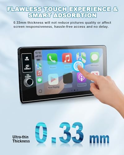 Image of CDEFG for 2025 2026 Acura ADX Screen Protector Matte Anti Glare, Tempered Glass 9-Inch Touchscreen for 2025 2026 Acura ADX Accessories 9H Screen Cover Anti-Fingerprint (2-Button Knobs)