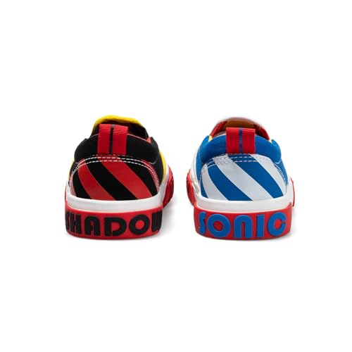 Image of Ground Up Sonic and Shadow Slip On Shoes for Boys