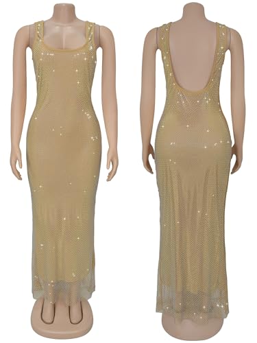 Image of Glitter Sequin Prom Dress for Bachelorette,Birthday,Holiday | Elegant Fully Lined Sparkly Rhinestone Long Dresses for Women Birthday /Formal Galas /Wedding Guest /NYE /Homecoming