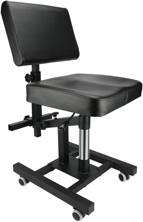 Miniatura 8 de Sillones de tatuaje mejorados de cuarta generación Sillas neumáticas de tatuaje Sillas ergonómicas para clientes Equipo de tatuaje ajustable con